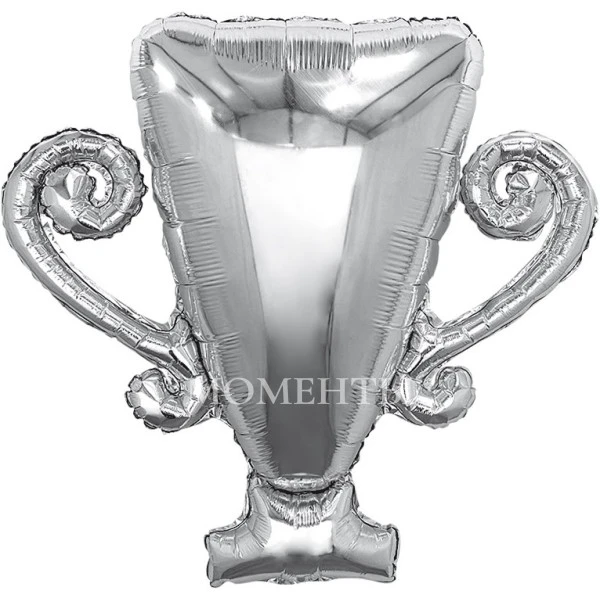 Шар из фольги "Кубок чемпион, серебро" 70 см