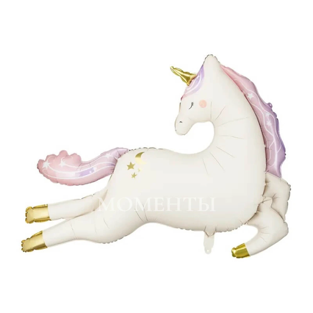Шар из фольги "Единорог Unicorn" 120см 