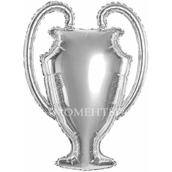 Шар из фольги "Кубок чемпион, серебро" 70 см