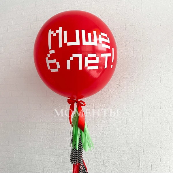 Шар-гигант "Мише 6 лет!"