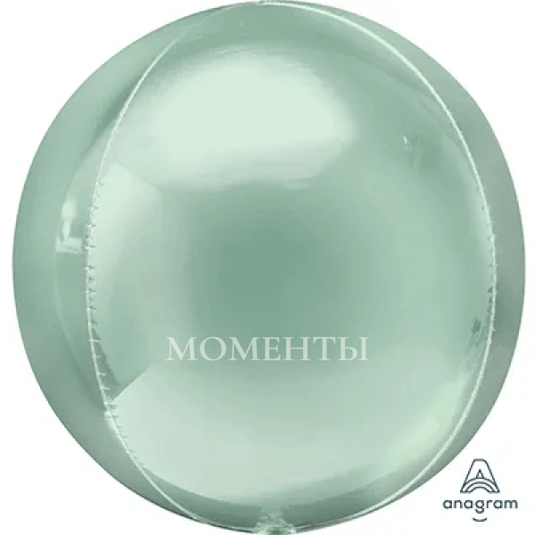 Шар из фольги сфера "Mint Green" 40 см