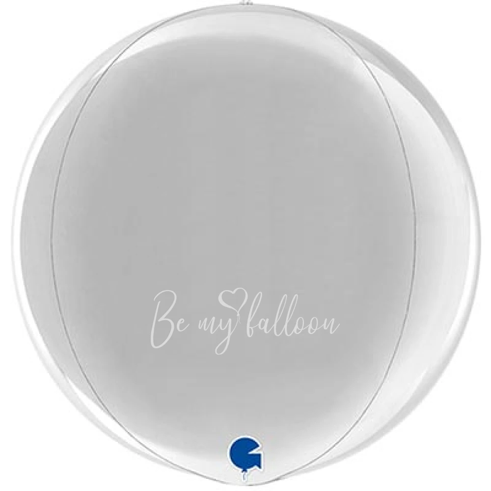 Шар из фольги сфера "Металлик Silver" 40 см