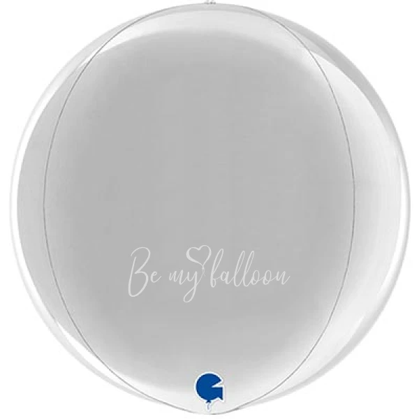 Шар из фольги сфера "Металлик Silver" 40 см